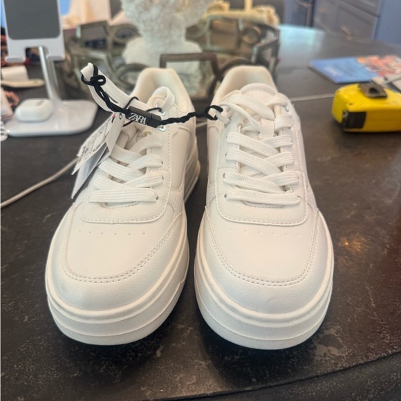 Zara Shoes - Zara White Sneakers Minimalist Design